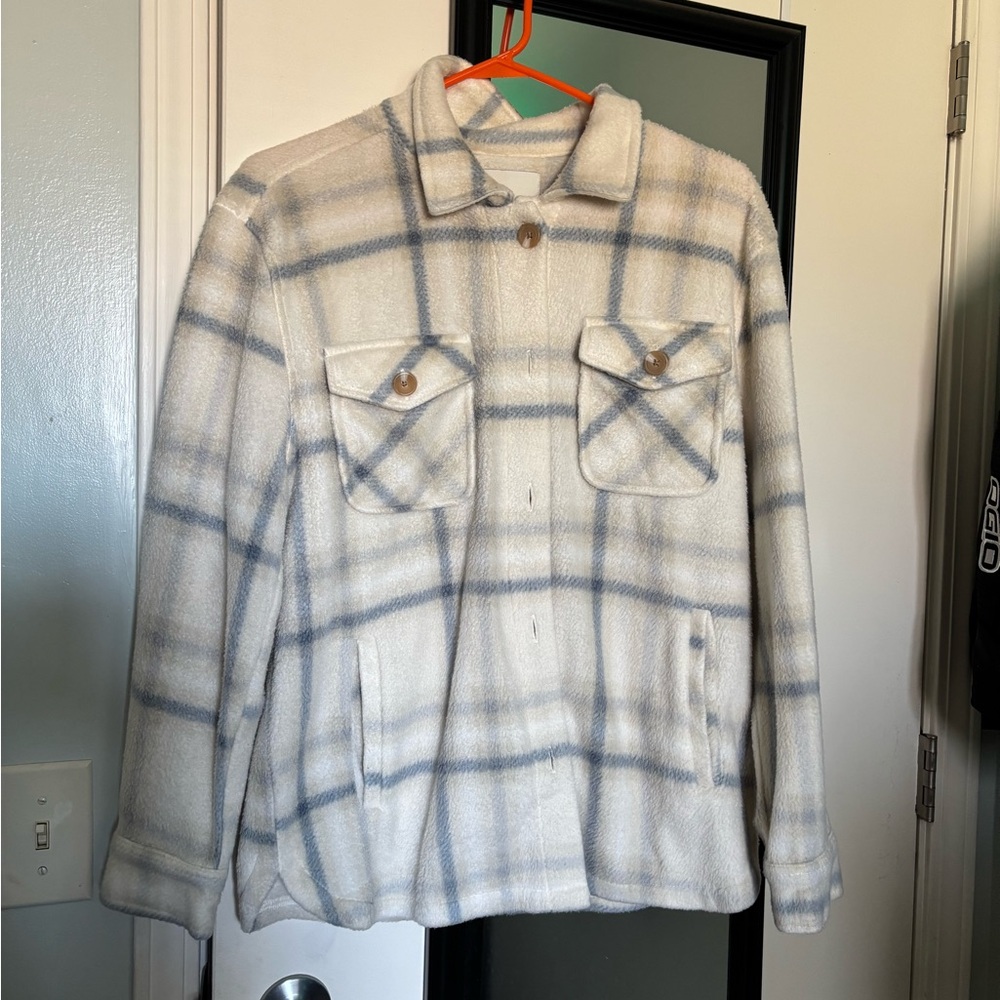 Plaid Button-Up Shacket